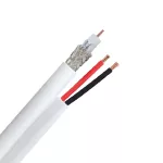 ELMARK 856004 koax kábel RG59 / + 2X0.5MM2 fehér