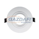   ELMARK 89149 Süllyesztett Kerek spot lámpatest, 12V, max. 20W, fehér, manyag, d=93mm, A++-E