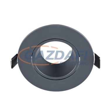 ELMARK 89150 Süllyesztett Kerek spot lámpatest, 12V, max. 20W, grafit, manyag, d=93mm, A++-E