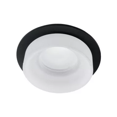 ELMARK 92045R1/BLFR SA-045/1 süllyesztett spot lámpa kerek fekete/fehér IP20 12V Alumínium/Akril