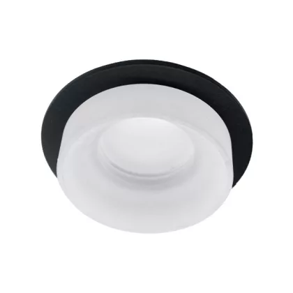   ELMARK 92045R1/BLFR SA-045/1 süllyesztett spot lámpa kerek fekete/fehér IP20 12V Alumínium/Akril