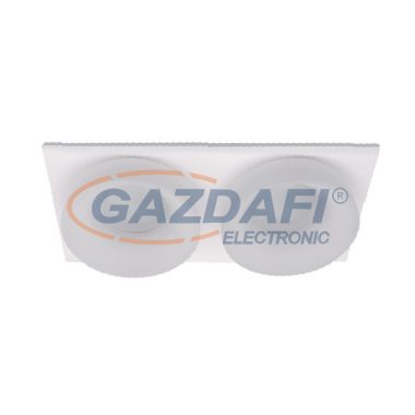 ELMARK 92045S2/WHFR SA-045/2 süllyesztett 2-es spot lámpa szögletes fehér/fehér IP20 12V Alumínium/Akril