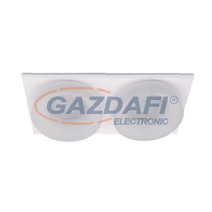 ELMARK 92045S2/WHFR SA-045/2 süllyesztett 2-es spot lámpa szögletes fehér/fehér IP20 12V Alumínium/Akril