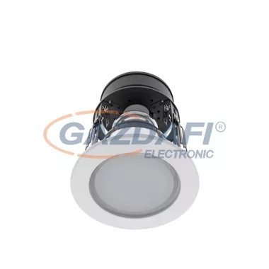 ELMARK 92120LED4W/W "GL120E" süllyesztett mélysugárzó szett LED rúddal, E27, 1x9W, 230V, 750lm, 4000K, fehér, IP44, d=140mm, A++ - A