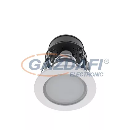   ELMARK 92120LED4WW/W "GL120E" süllyesztett mélysugárzó szett LED rúddal, E27, 1x9W, 230V, 750lm, 2700K, fehér, IP44, d=140mm, A++ - A