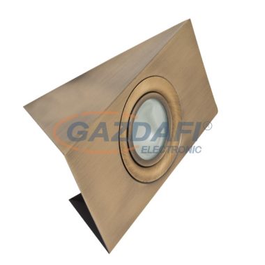 ELMARK 92155/AB "SIM-155" falon kívüli hidegtükrös spot lámpatest, G4, JC, 20W, 12V, antik réz, 72x132x85mm, A++-E