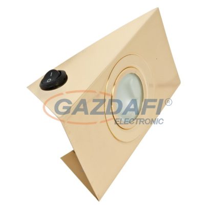   ELMARK 92155K/G "SIM-155K" falon kívüli hidegtükrös spot lámpatest kapcsolóval, G4, JC, 20W, 12V, arany, 82x132x85mm, A++-E