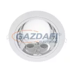   ELMARK 92202LEDWW/W "GL202E" süllyesztett mélysugárzó szett két LED rúddal, E27, 2x9W, 230V, 2x750lm, 2700K, fehér, IP44, d=226mm, A++ - A, 30000h