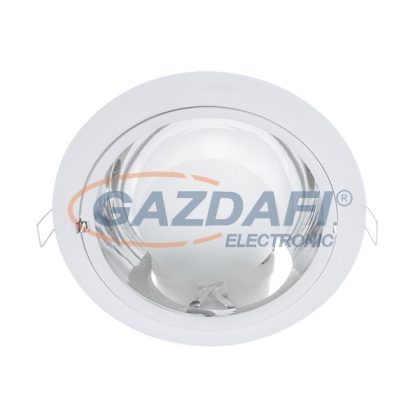   ELMARK 92205LEDWW/W "GL205E" süllyesztett mélysugárzó szett két LED rúddal, E27, 2x9W, 230V, 2x750lm, 2700K, fehér, IP44, d=225mm, A++ - A, 30000h