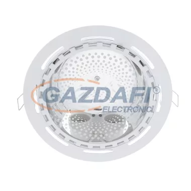 ELMARK 92210LEDWW/W "GL210E" süllyesztett mélysugárzó szett két LED rúddal, E27, 2x9W, 230V, 2x750lm, 2700K, fehér, IP44, d=228mm, A++ - A, 30000h
