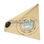   ELMARK 92255K/G "SIM-255K" falon kívüli hidegtükrös spot lámpatest kapcsolóval, G4, JC, 20W, 12V, arany, 130x130x40mm, A++-E