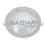   ELMARK 9299203E/SN "GL203E" süllyesztett kerek mélysugárzó, fix, tejüveg, E27, 2x20W, 230V, szatén nikkel, 235x110x210mm, A++-C