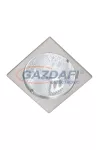 ELMARK 9299209M/CH "GL209" süllyesztett szögletes mélysugárzó, fix, átlátszó üveg, Rx7s, 230V, króm, 230x110x210mm, A++-E