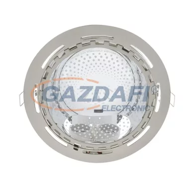 ELMARK 9299210E/SN "GL210E" süllyesztett kerek mélysugárzó, fix, átlátszó, E27, 2x20W, 230V, szatén nikkel, 228x110x210mm, A++-C