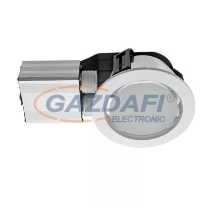   ELMARK 9299441025/W "GL102" süllyesztett kerek mélysugárzó, fix, tejüveg, G24q, 2x13W, 230V, fehér, IP44, 168x100x150mm, A++-C