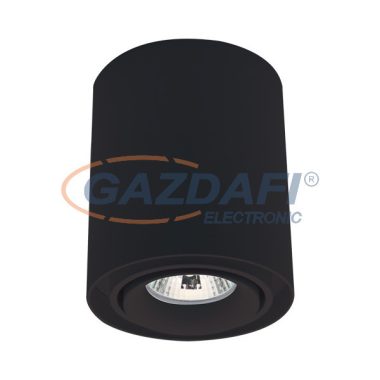 ELMARK 92DL044R1/BL DL-044 spot lámpa kerek falon kívüli fekete IP20 230V alumínium