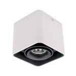 ELMARK 92DL044S1/BLWH DL-044 spot lámpa szögletes falon kívüli fekete/fehér IP20 230V alum