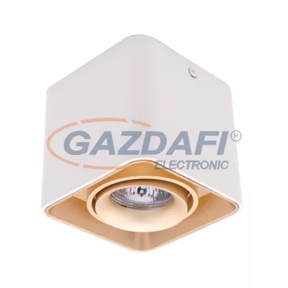 ELMARK 92DL044S1/GDWH DL-044 spot lámpa szögletes falon kívüli arany/fehér IP20 230V alumínium