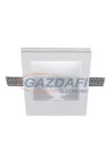 ELMARK 92GDL14LEDS GYPSZUM spot lámpa szögletes süllyesztett 230V fehér + LED CREE 1W 4000K