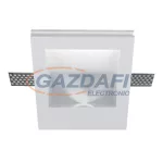   ELMARK 92GDL14LEDS GYPSZUM spot lámpa szögletes süllyesztett 230V fehér + LED CREE 1W 4000K