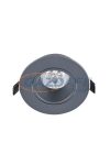 ELMARK 92GUR363WH/GR LED süllyesztett kerek spot lámpa, Power, GU10,6W, 230V, 6400K, 420lm, grafit, manyag, d=93mm, IP40, A++-A, 30000h