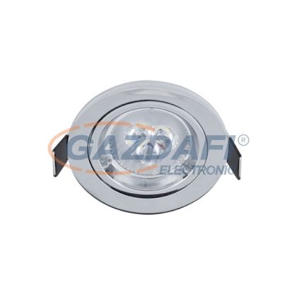   ELMARK 92GUR563WH/CH LED SÜLYESZTETT KEREK SPOT LÁMPA, POWER, GU10,6W, 230V, 6400K, 420lm, KRÓM, FÉM, D=93mm, IP40, A++-A, 30000h
