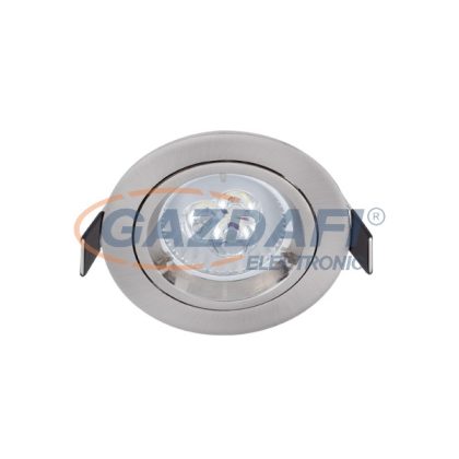   ELMARK 92GUR563WH/SN LED SÜLYESZETT KEREK SPOT LÁMPA, POWER, GU10,6W, 230V, 6400K, 420lm, SZATÉN NIKKEL, FÉM, D=93MM, IP40, A++-A, 30000H