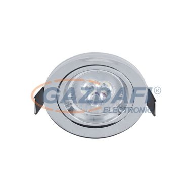 ELMARK 92GUR563WW/CH LED SÜLLYESZETT KEREK SPOT LÁMPA, Power, GU10,6W, 230V, 2700K, 420lm, króm, fém, d=93mm, IP40, A++-A, 30000h