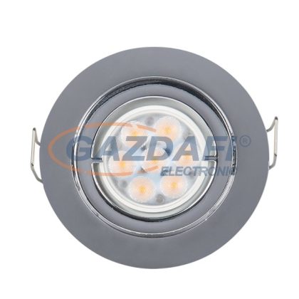   ELMARK 92GUR573WH/SN LED SÜLYESZTETT KEREK SPOT LÁMPA, Power, GU10,6W, 230V, 4000K, 480lm, SZATÉN NIKKEL, FÉM, d=90mm, IP40, A++-A, 30000h