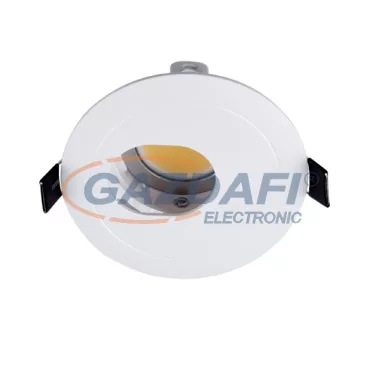ELMARK 92GURO593WW/W LED süllyesztett egyoldalú kerek spot lámpa, COB, GU10,7W, 230V, 2700K, 490lm, fehér, manyag, d=90mm, IP40, A++-A, 30000h