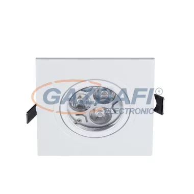 ELMARK 92GUS453WW/W LED süllyesztett szögletes spot lámpa, Power, GU10,7W, 230V, 2700K, 180lm, fehér, manyag, 93x93mm, IP40, A++-A, 30000h