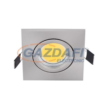 ELMARK 92GUS593WW/SN LED süllyesztett szögletes spot lámpa, COB, GU10,7W, 230V, 2700K, 490lm, szatén nikkel, fém, 93x93mm, IP40, A++-A, 30000h ELMARK 92GUS593WW/SN LED süllyesztett szögletes spot lámpa, COB, GU10,7W, 230V, 2700K, 490lm, szatén nikkel, fém, 93x93mm, IP40, A++-A, 30000h