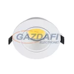   ELMARK 92R107WW/W LED SÜLLYESZTETT KEREK SPOT LÁMPA, COB, E14/E27,7W, 230V, 2700K, 490lm, FEHÉR, MANYAG, d=93mm, IP40, A++-A, 30000h