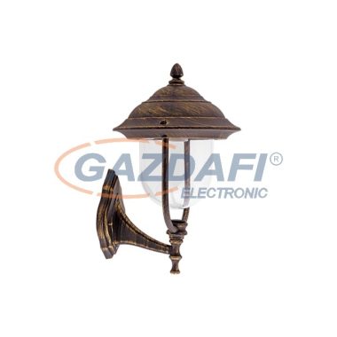 ELMARK 9350021AG "50021" Kültéri falikar, E27, 60W, 230V, antik arany, IP44, felfelé álló, A++-E