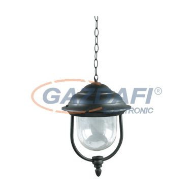 ELMARK 9350023BL "50023" Kültéri függeszték, E27, 60W, 230V, fekete, IP44, A++-E