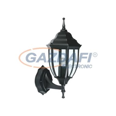 ELMARK 9350181BL "50181" Kültéri falikar, E27, 60W, 230V, fekete, IP44, felfelé álló, A++-E