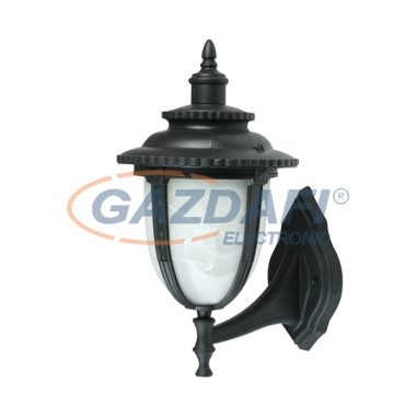 ELMARK 9350311BL "50311" Kültéri falikar, E27, 60W, 230V, fekete, IP44, felfelé álló, A++-E
