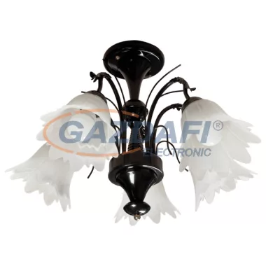 ELMARK 9510023 LINDA csillár 5XE27 fekete