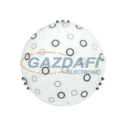   ELMARK 951830BL "Noki" kerek mennyezeti lámpatest, 1xE27, d=300mm, fekete, A++-E