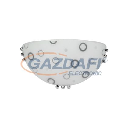   ELMARK 951851BL "Noki" fél UFO fali lámpatest, 1xE27, d=0.5x300mm, fekete, A++-E