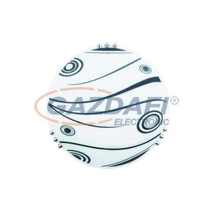   ELMARK 951930-7BL "Pai" kerek mennyezeti lámpatest, 1xE27, d=300mm, fekete, A++-E