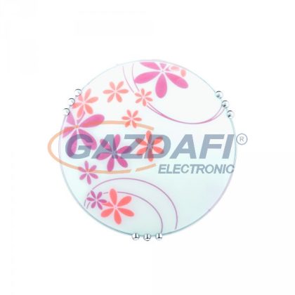   ELMARK 951930-9OR FLOWER 1930-9 mennyezeti lámpa 1XE27 D300mm fehér/narancs