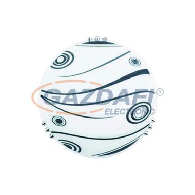 ELMARK 951940-7BL "Pai" kerek mennyezeti lámpatest, 2xE27, d=400mm, fekete, A++-E