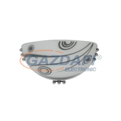   ELMARK 951951-7BL "Pai" fél UFO fali lámpatest, 1xE27, d=0.5x300mm, fekete, A++-E