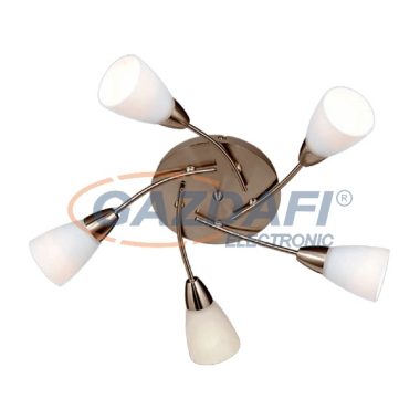 ELMARK 9520018 "Marica" mennyezeti lámpa, E14, 5x40W, antik réz, A++-E