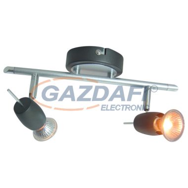 ELMARK 9520021 VRANA 3602 Spot lámpa 230V max. 50W ezüst-fekete 2XGU10