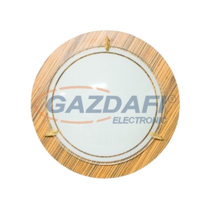   ELMARK 952430O "Ahsap" kerek mennyezeti lámpatest, 1xE27, d=300mm, olíva, A++-E