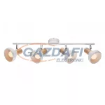   ELMARK 955ADDY4/WH "Addy" falon kívüli spot lámpa, 4xE14, fehér/fa, 700x165mm, A++-E