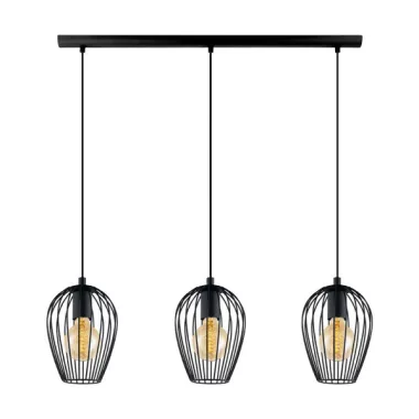 ELMARK 955ADRIA3/BL ADRIA CSILLÁR 3XE27 Fekete IP20 230V