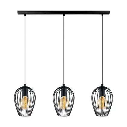 ELMARK 955ADRIA3/BL ADRIA CSILLÁR 3XE27 Fekete IP20 230V